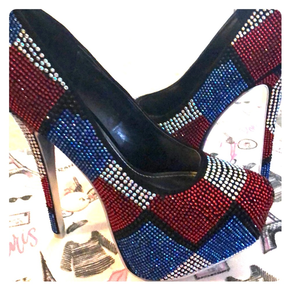 Sexy blinged out stiletto heels